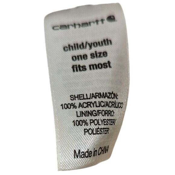 Carhartt Youth Girls Pink Fleece Lined Ear Flap Hat - Picture 3 of 5